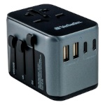Battery Charger Verbatim Universal Travel Adapter 3xUSB-C 1xPowerDelivery 2xUSB-A 1xQuickCharge C 3.0 (UTA-03 30W-USB-C/A~049545-895)