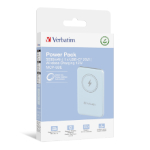 Battery Verbatim Charge n Go Magnetic Wireless 5000mAh Blue USB-C to USB-C cable Power Bank (32242~032242-843)